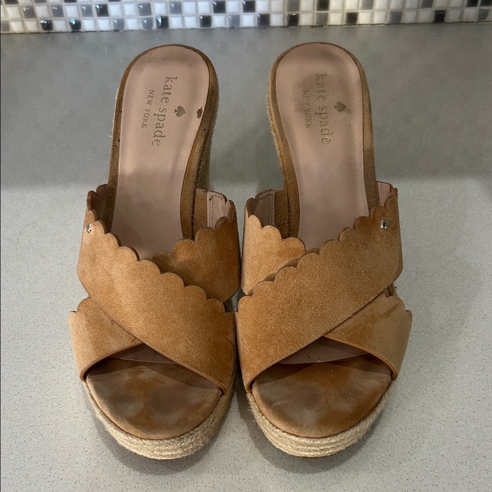 Kate Spade Tan Suede Women's Sandals- Size 9